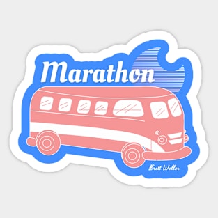 Marathon Bus Tee Sticker